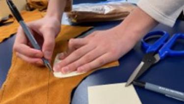 moccasin making